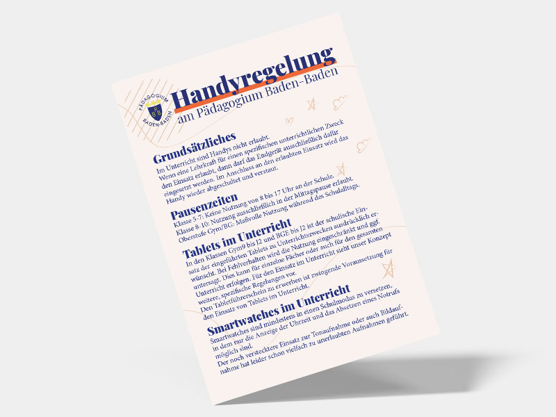 Handyregelung am Päda