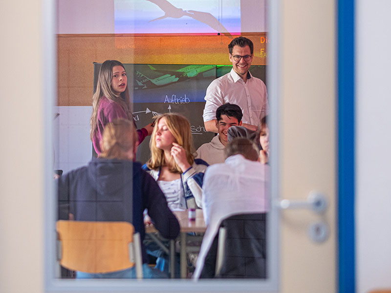 Einblick in ein Klassenzimmer